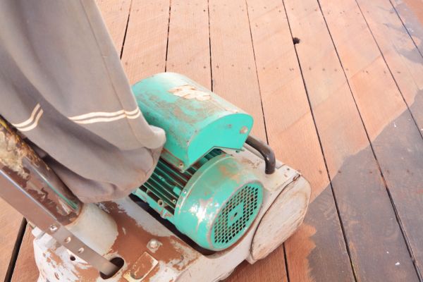 Cedar Deck Sanding in Richardson